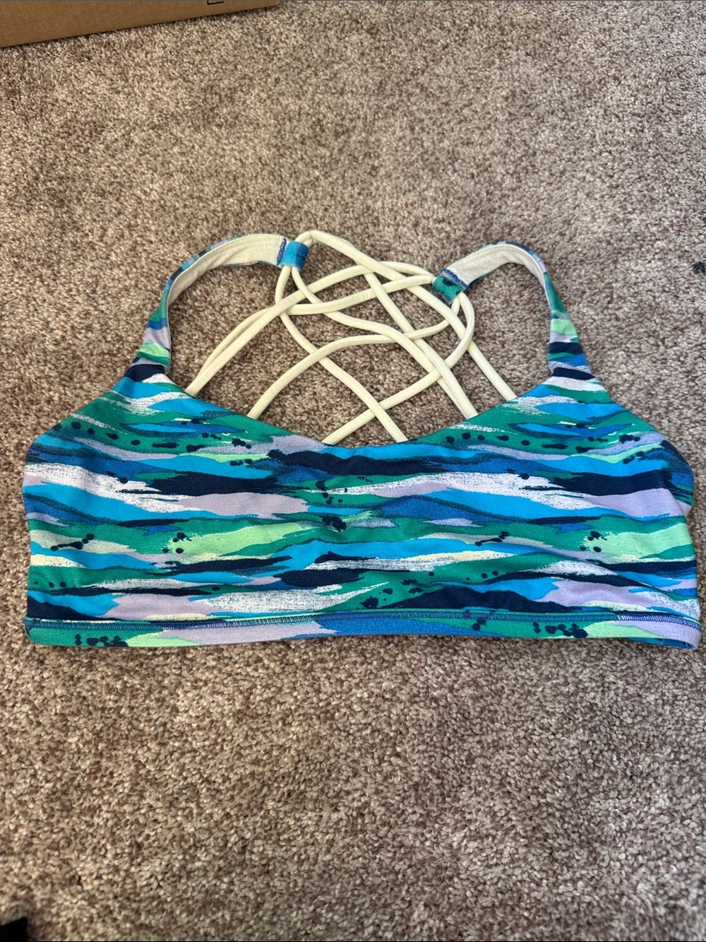 lululemon athletica Teal Multi-Strap sport bra
